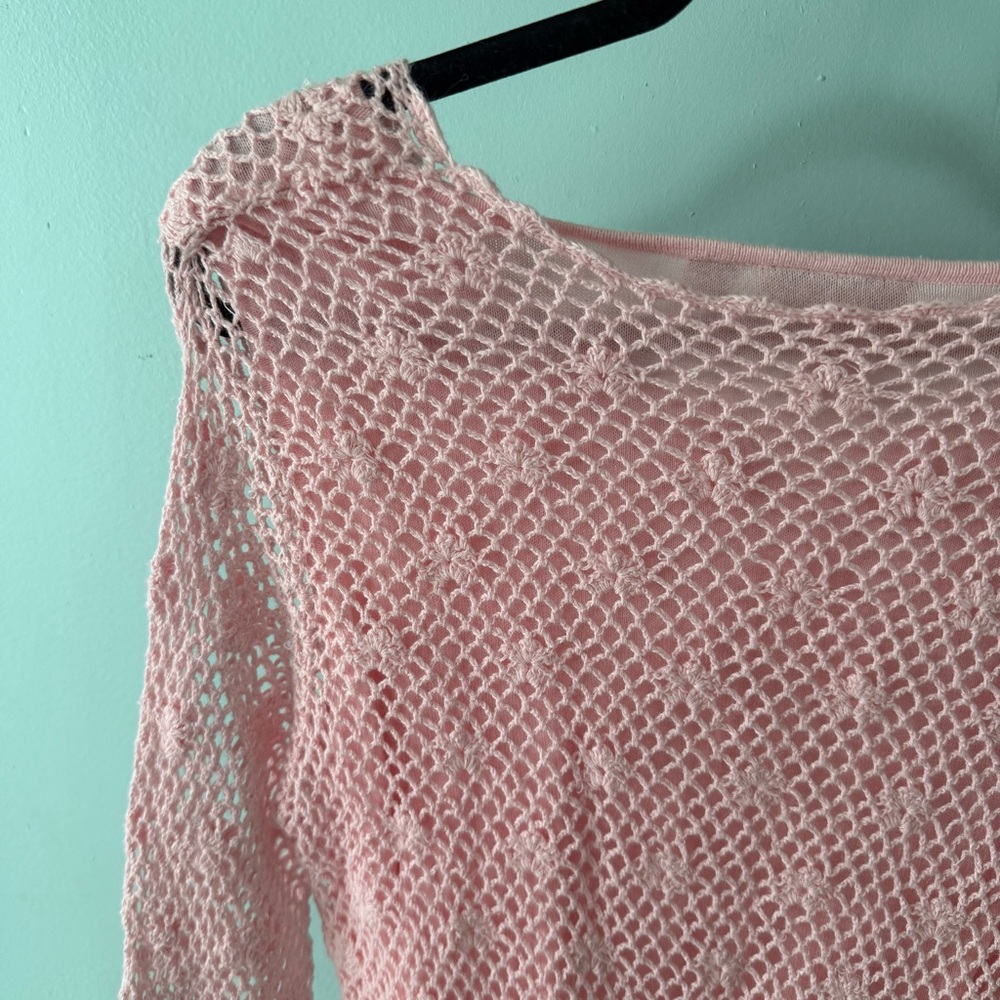 Croft & Barrow Pink Knit Sweater Size Large - Picture 8 of 11